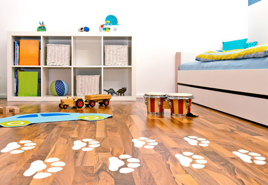 animal footprints cute DIY home floor decor