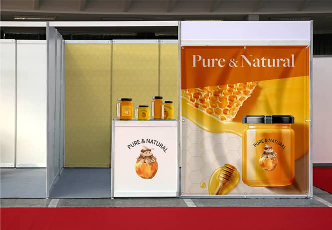 Convention promotional items portraying honey bee and honey