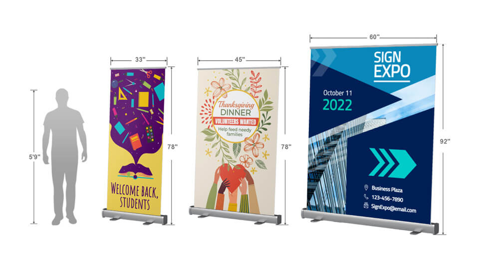 retractable banners comparison display