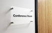 Conference room frosted acrylic sign