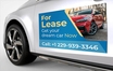 For lease car door magnet