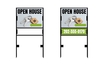 Open house sign frames