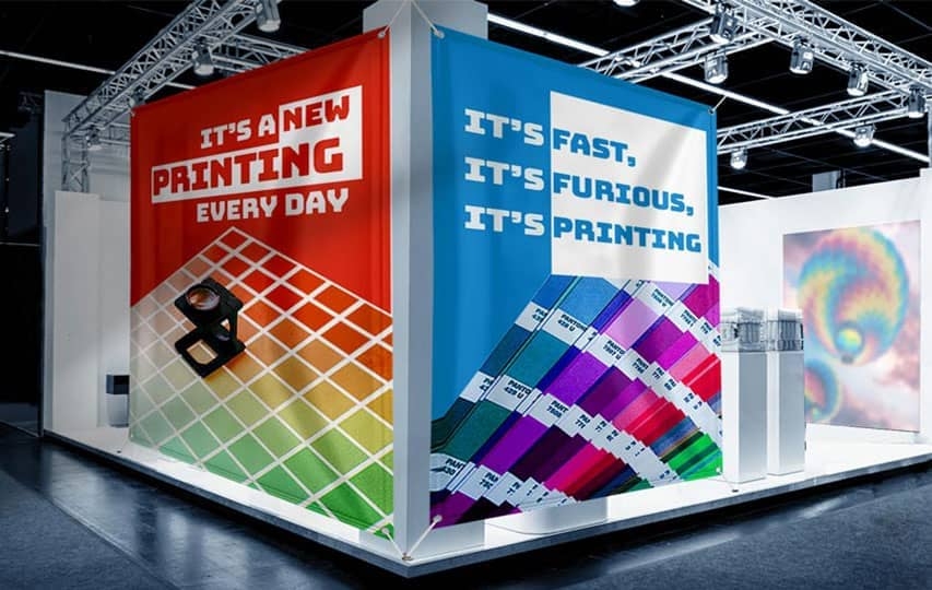 Trade show fabric banner