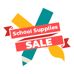 Back to school sale sign template