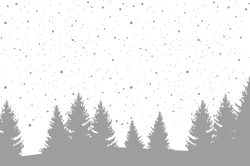 Winter forest template