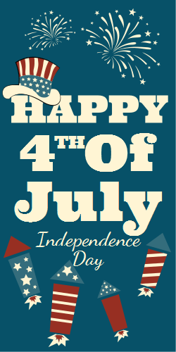 4th of July Celebration | Fireworks | Festive Template