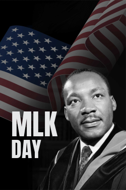 Portrait of Martin Luther King Template