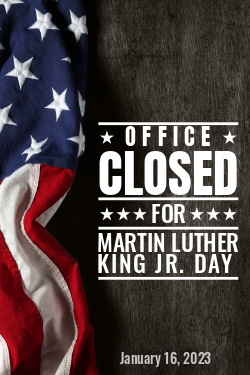 Martin Luther King Jr. Day Closed Sign Template