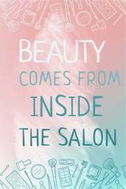 Beauty salon signage template