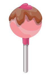 Decorative lollipop template