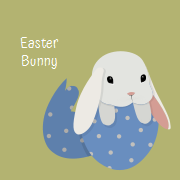 Easter Bunny template for decorating your venue