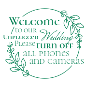 Wedding welcoming sign template