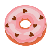 Doughnut template for decorative signs