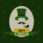 Happy St. Patrick's Day template to share this day with relatives