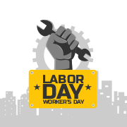 Custom Labor Day poster template