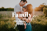 Decorative sign template about family