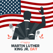Happy Martin Luther King Day Closed Sign Template