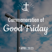 Commemoration of Good Friday Sign Template