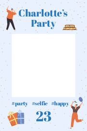 Charlotte's Party Selfie Frame Template