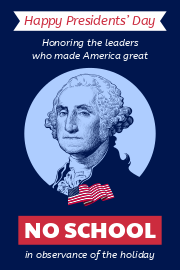 Portrait of George Washington template