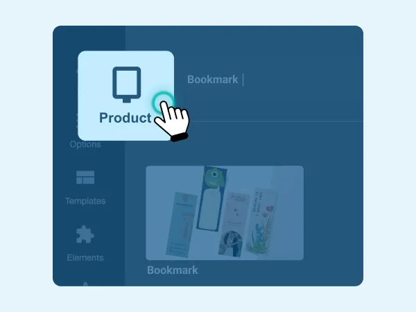 Design step 1 - Selecting bookmark printing