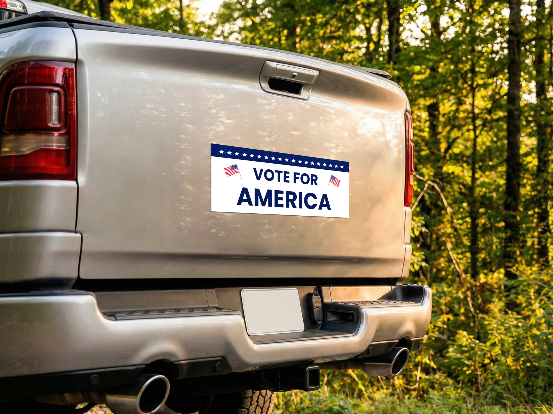 "Vote for America" custom bumper sticker