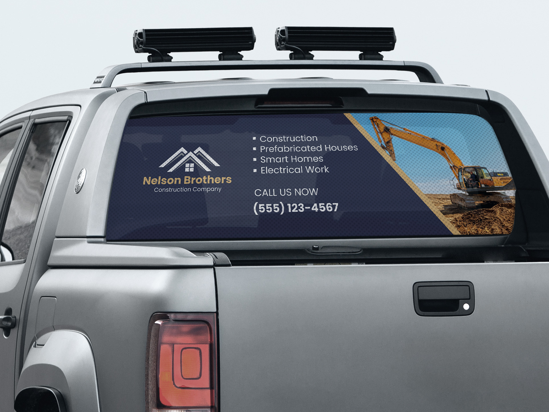 Car back window decals personalized for business advertising.