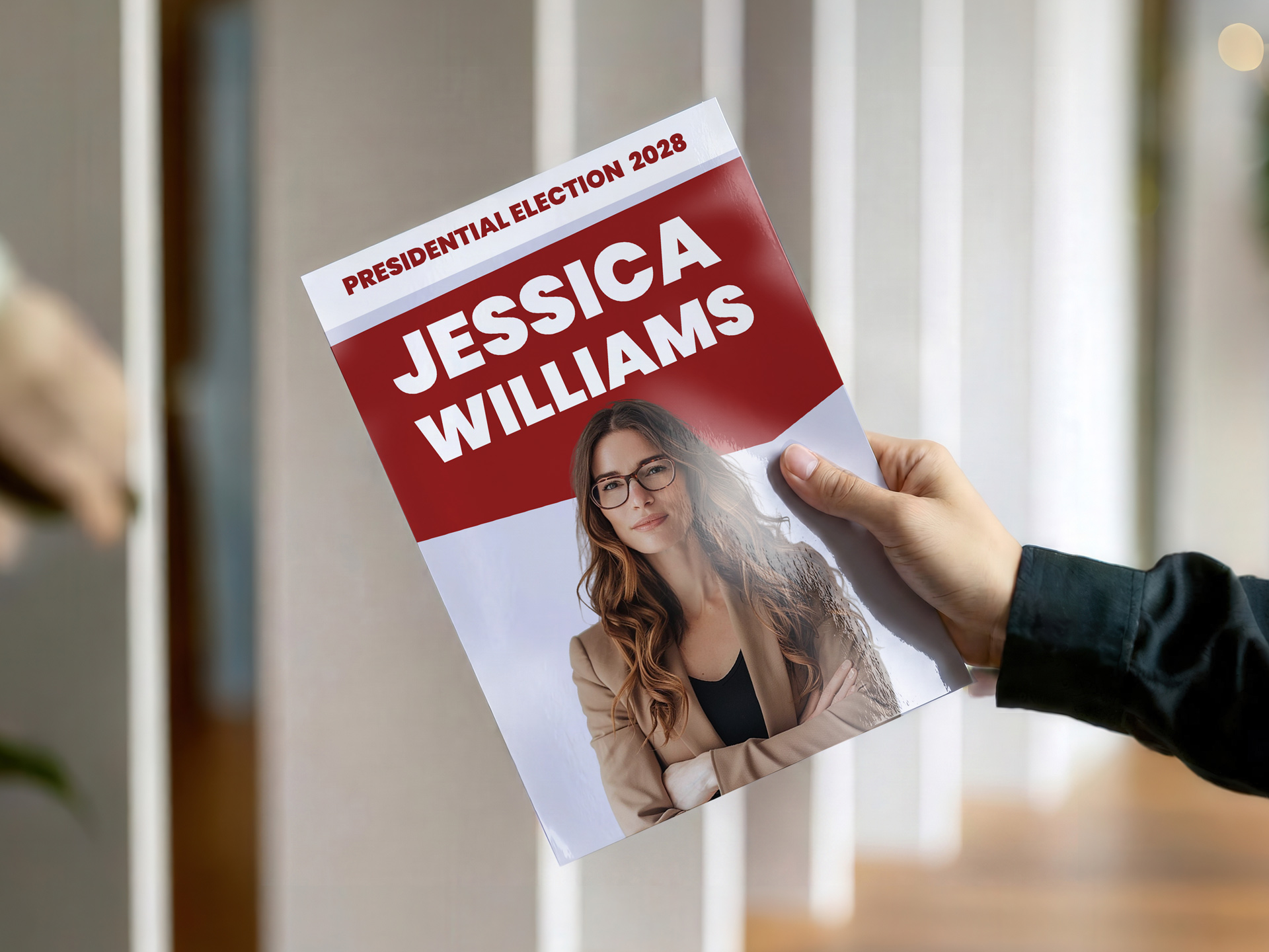 custom campaign flyer with candidate image