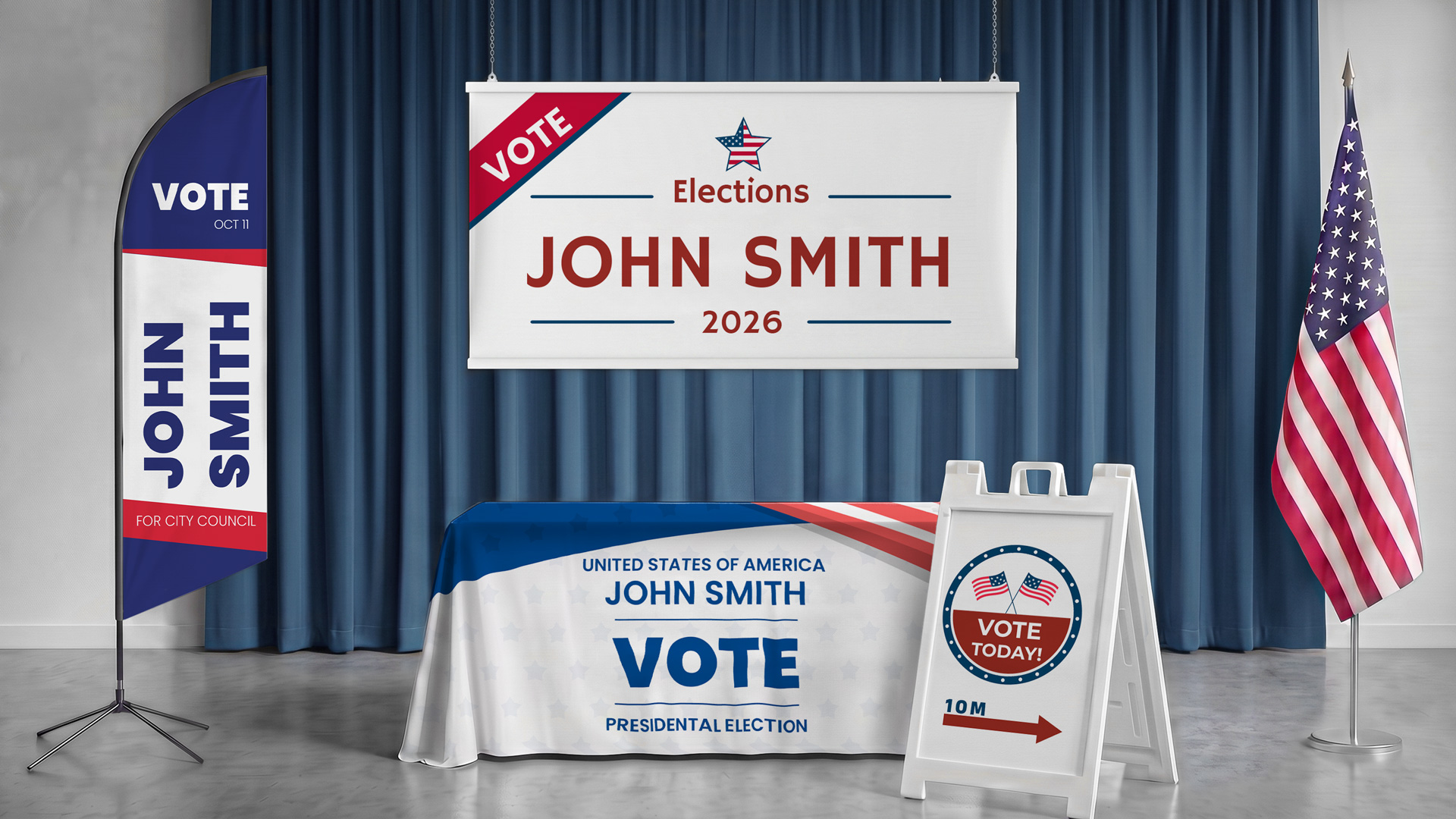custom political signs and flags