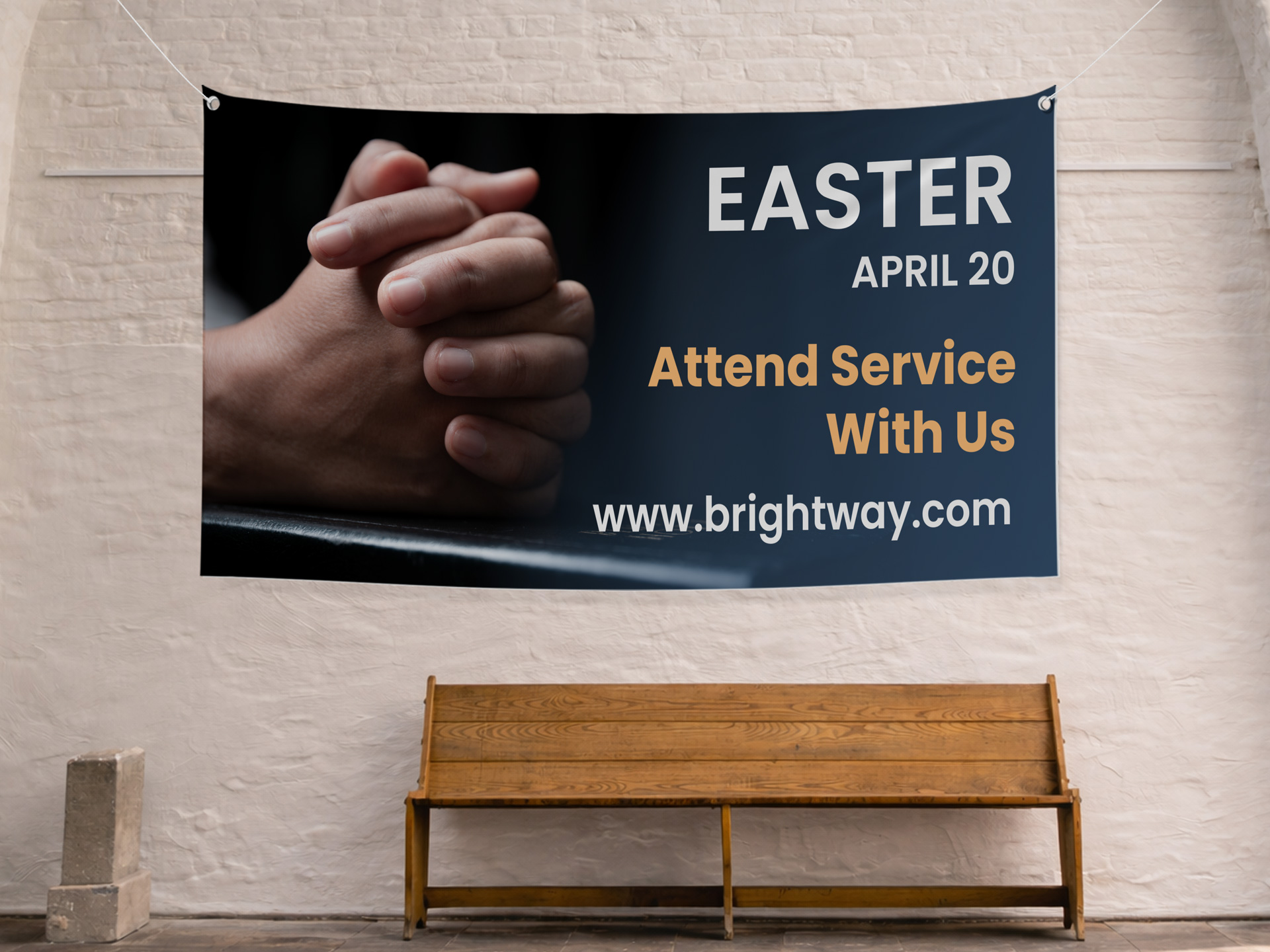 Easter Vinyl Banner for Church