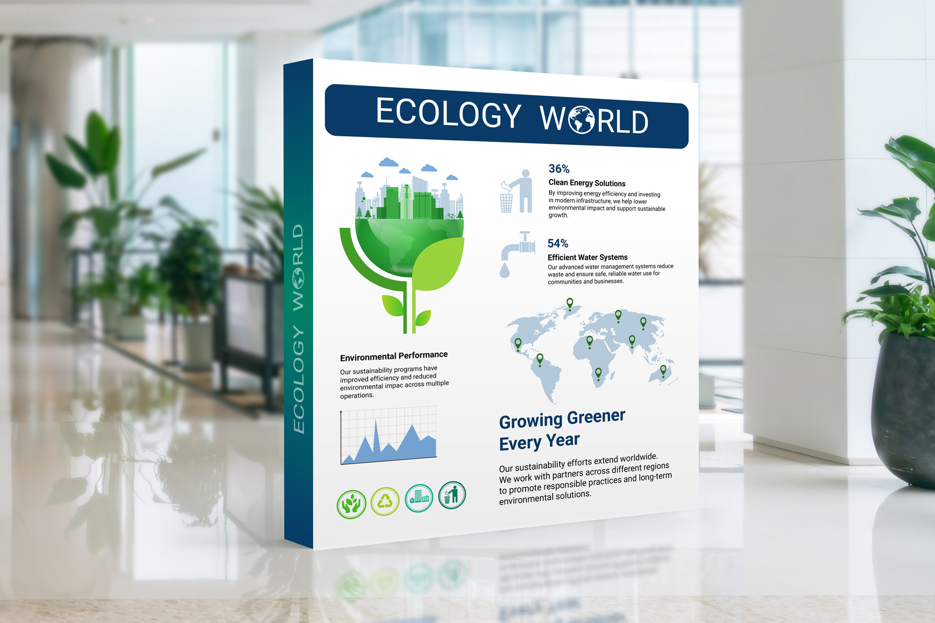 Ecology conference informative pop up display