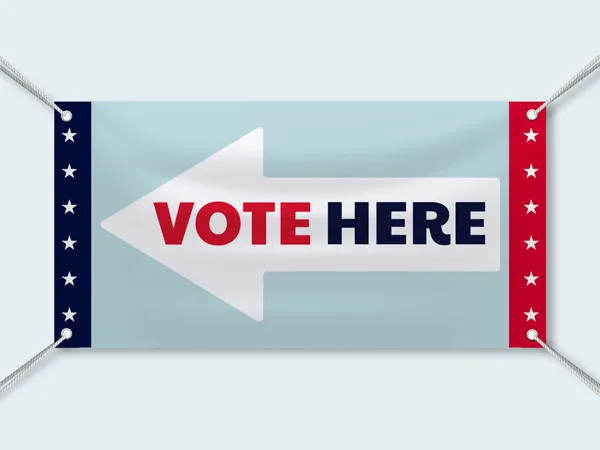 electoral wayfinding banner