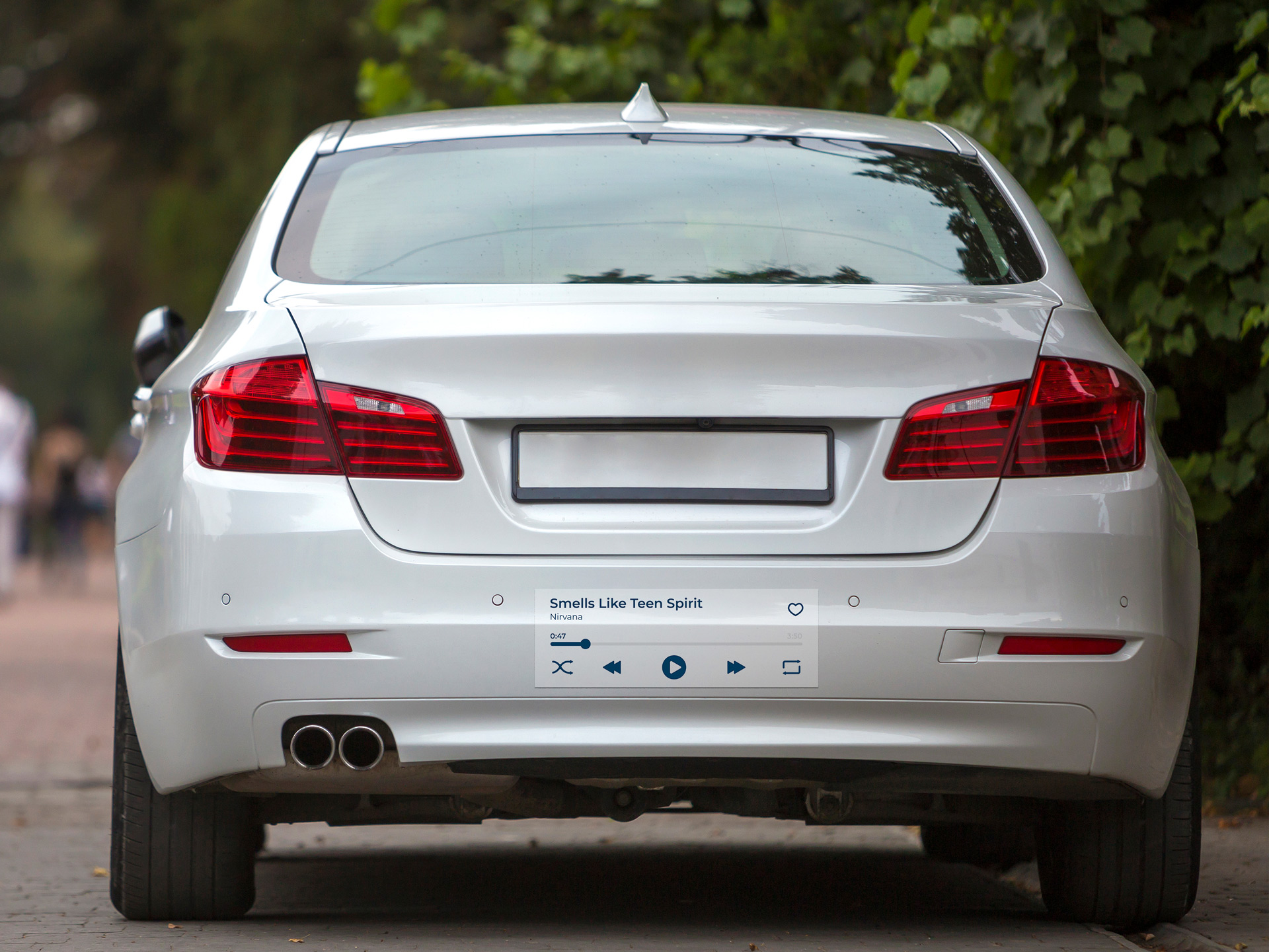 Fan bumper sticker featuring the "Smells Like Teen Spirit" song by Nirvana