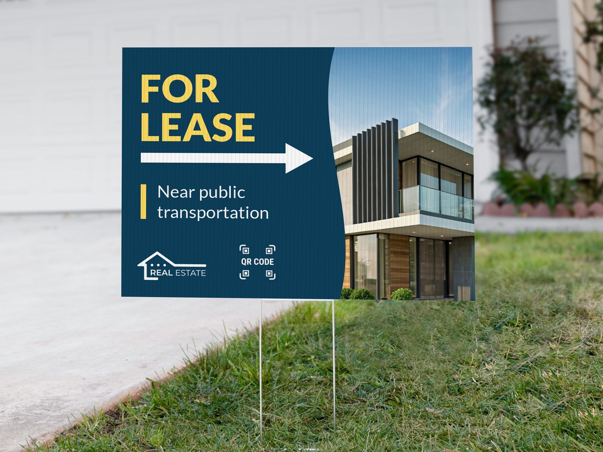 Apartment leasing sign