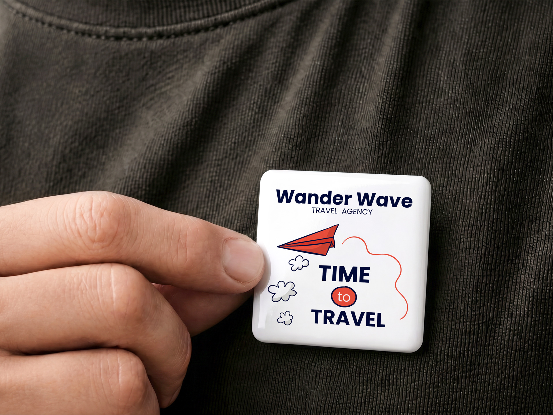 personalized button pin printed as a giveaway item