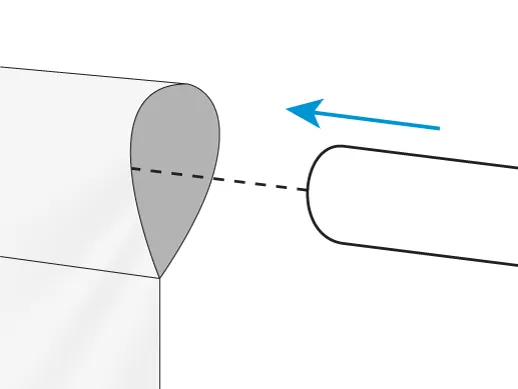 Vinyl banner with pole pockets setup – step 2