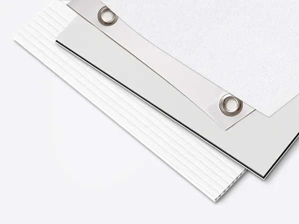 Real estate sign materials for different display types