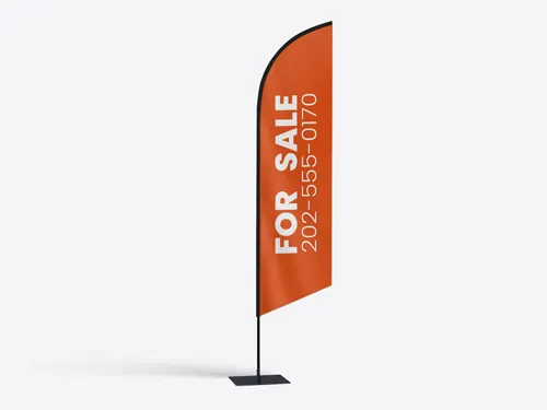 Real estate sign promoting a property for sale with a contact number
