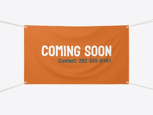 Vibrant real estate sign notifying prospective clients of an upcoming listing