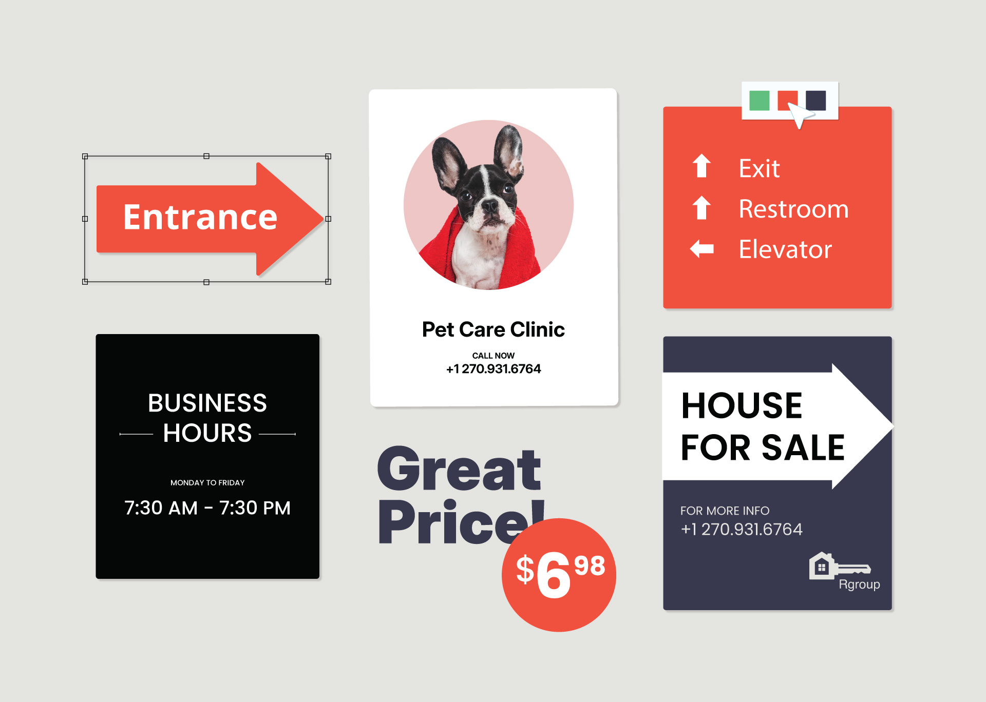 Collection of templates