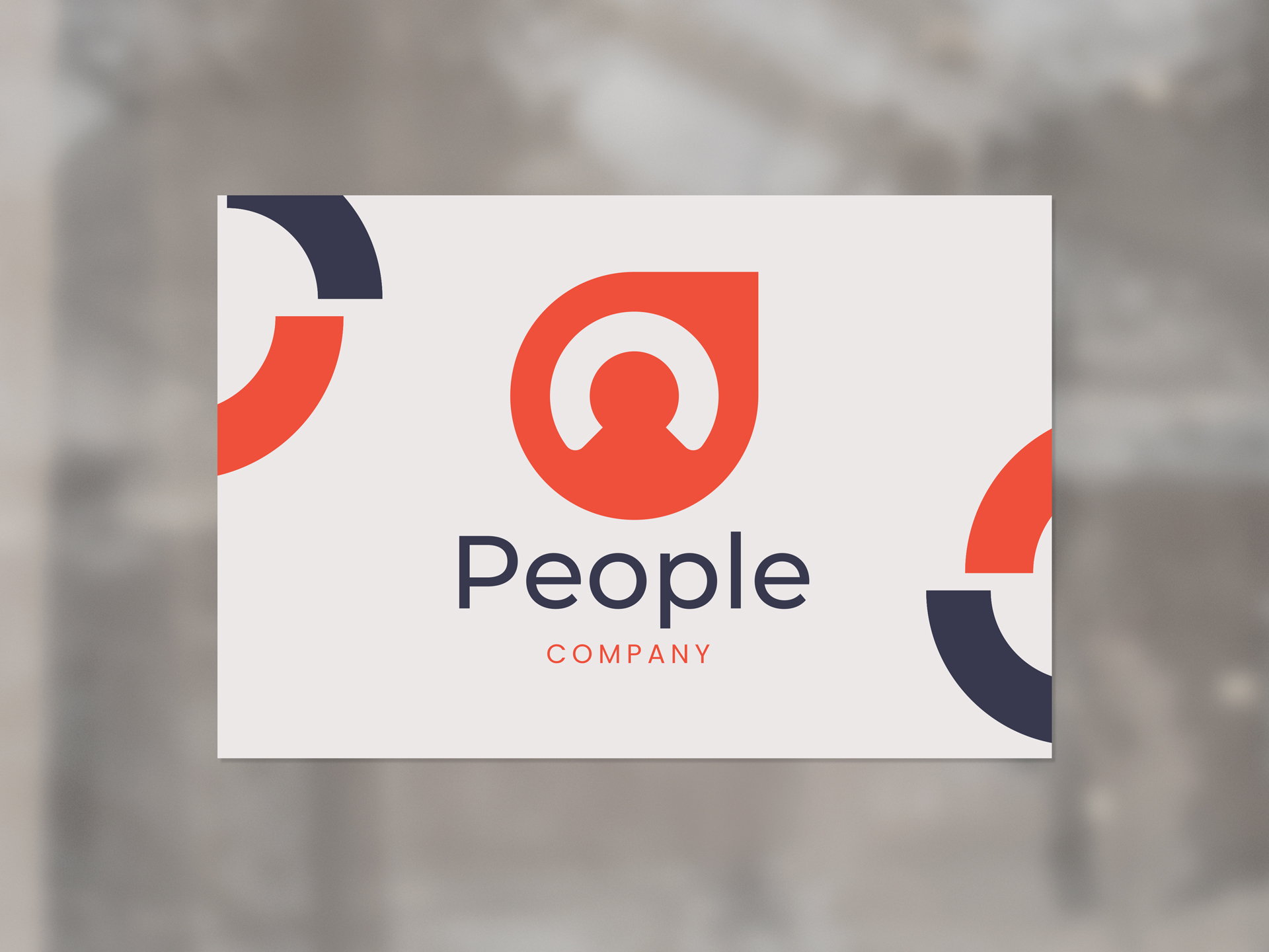 Business logo decal featuring company information.