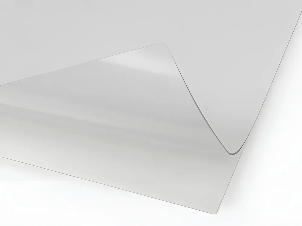 Clear window decal with no design
