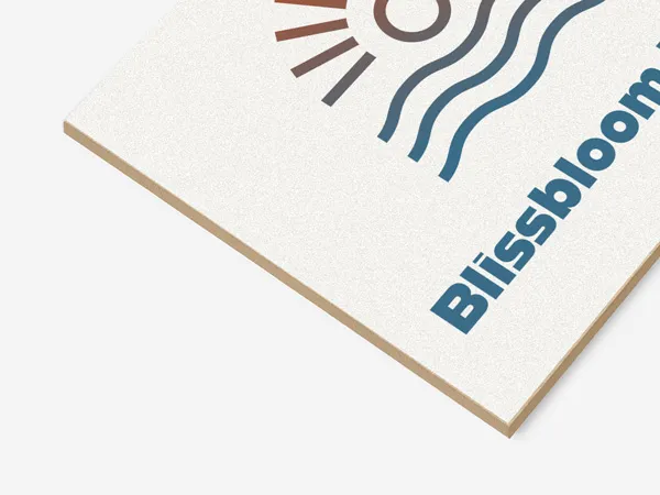 A custom wooden sign used for branding