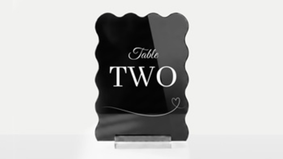 Acrylic Table Numbers