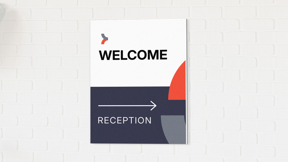 Custom foam board sign
