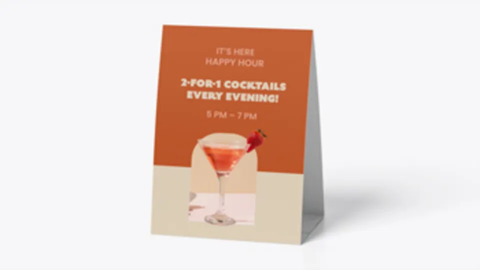 Custom Table Tents Main