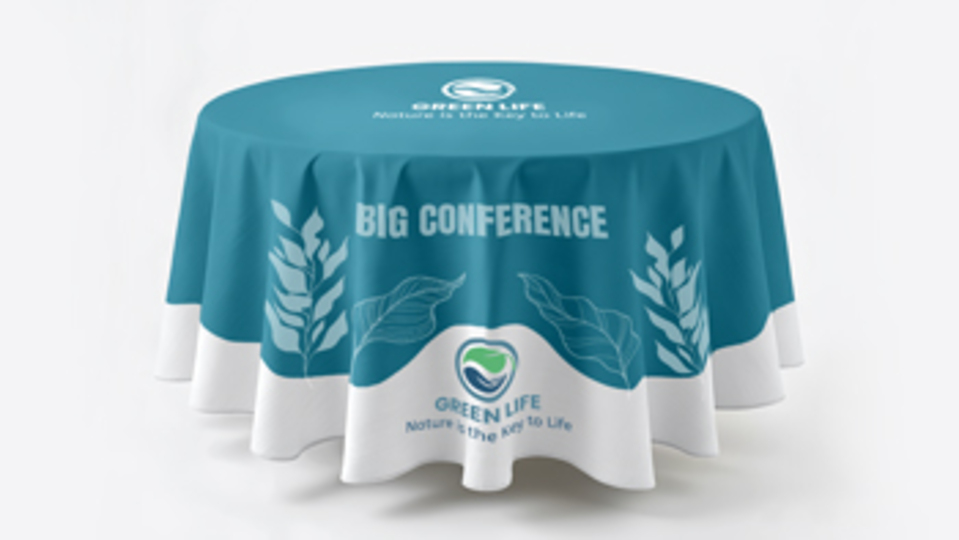 Round Table Cover for Conferences