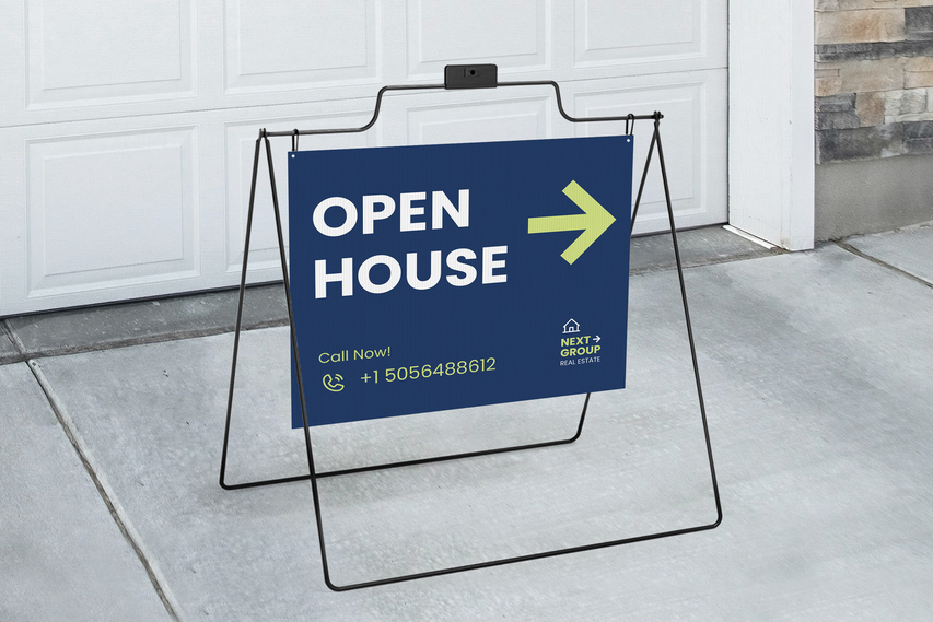 Advertising Open House Realtor A Frame