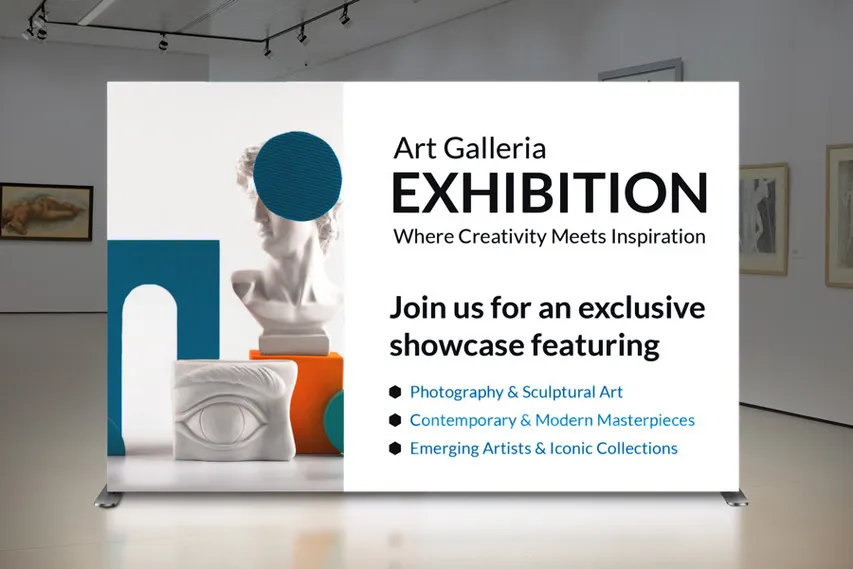 Art Exhibtion Backlit SEG Fabric Display