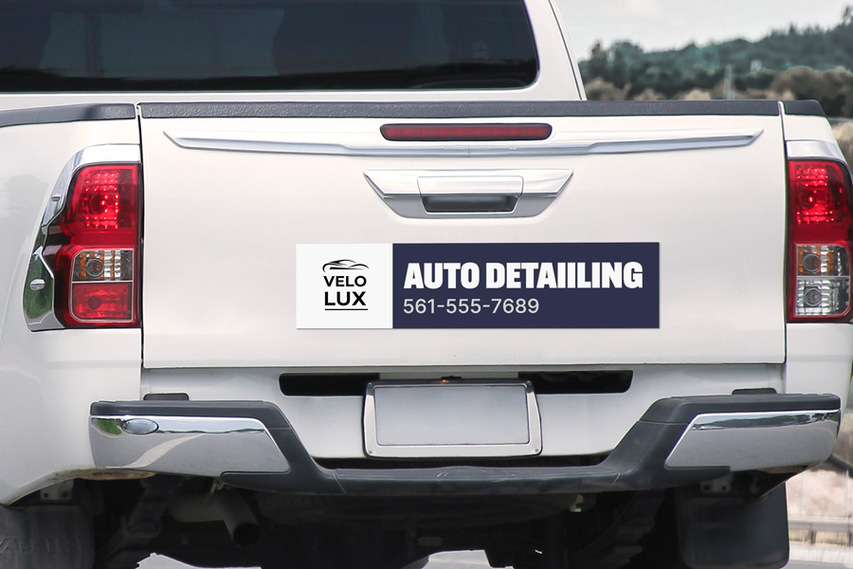 Auto Detailing Truck Car Magnet